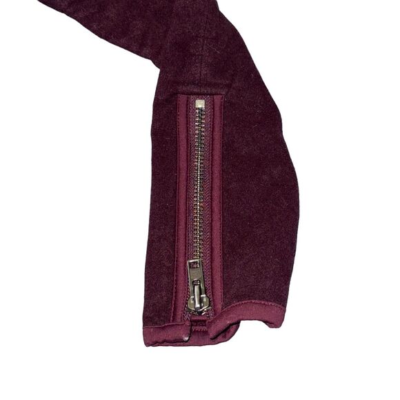 Lululemon Presence Of Mind Jacket Womens Size 4 Bordeaux Drama Fleece Zip Sleeve - Picture 2 of 7